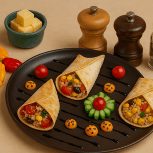 CORNET TORTILLA AU THON ET A LA VIANDE HACHEE