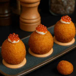 CROQUETTES DE POMMES DE TERRE AUX CREVETTES
